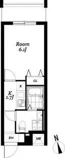 レジディア浅草吾妻橋【3階】の間取り