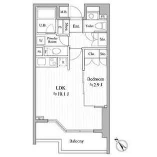 エルスタンザ赤坂【2階】の間取り