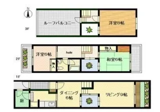 大阪府寝屋川市成田南町【一戸建】の間取り