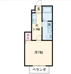 フジミヤレジデンス【1階】の間取り