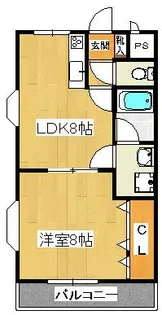 AKマンション【3階】の間取り