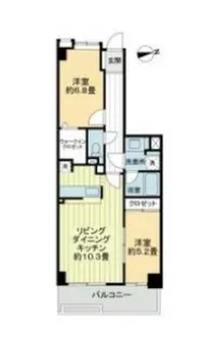 菊名レジデンシアプラザ【2階】の間取り