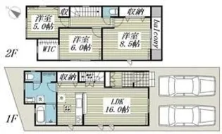 埼玉県さいたま市西区大字指扇【一戸建】の間取り