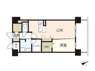 リヴィエール東白島【6階】の間取り