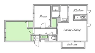 ピナ・ヒルズ千里山【2階】の間取り