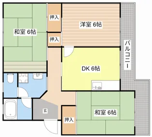 エイトハイツ坂本【2階】の間取り