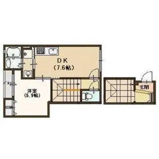 アドニスコート堺【2階】の間取り