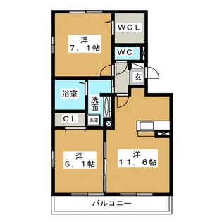 マリールタウンIII【2階】の間取り