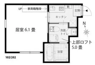 フロントアベニュー生田【1階】の間取り
