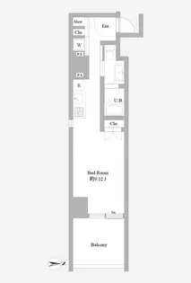 ミリアレジデンス北新宿【4階】の間取り