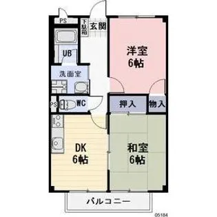 岐阜県可児市下恵土【アパート】の間取り