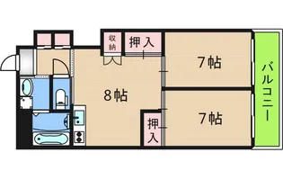 サンコーポラス南港26号棟【1階】の間取り