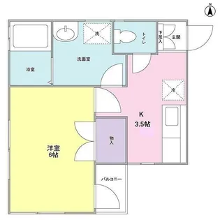 フェリース桜新町【1階】の間取り