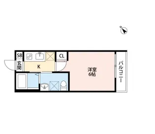 東京都板橋区赤塚6【アパート】の間取り