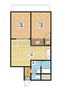 長崎県西彼杵郡長与町高田郷【マンション】の間取り