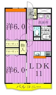 東京都足立区入谷5【マンション】の間取り
