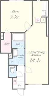 クレールb【2階】の間取り