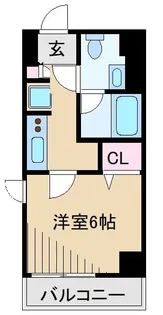Log武蔵小杉【7階】の間取り