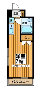 クレセール笹塚【2階】の間取り