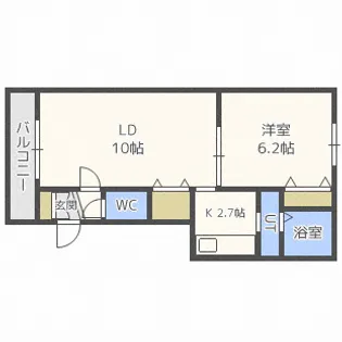 リヴェール【4階】の間取り