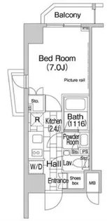 エルスタンザ平河町【7階】の間取り