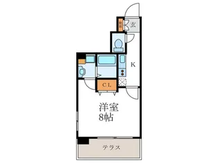 プレサンス祇園宮川町【1階】の間取り