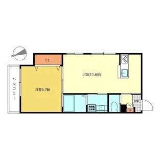 東京都中野区中央2【マンション】の間取り