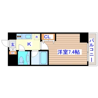 HF愛宕橋レジデンス【2階】の間取り