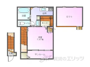 アーバン・サンフィールド【2階】の間取り