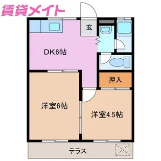 佐野ハイツ【1階】の間取り