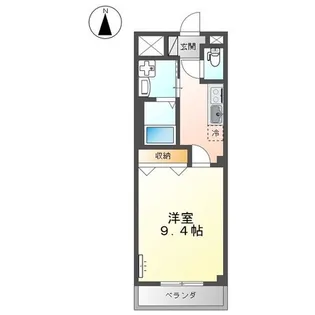 シェリール・ブラン【2階】の間取り