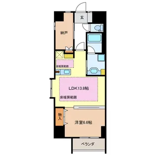 UTOPIA TOWER【7階】の間取り