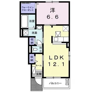 ソレイユ II【1階】の間取り