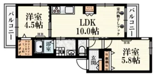 サンライト コート【2階】の間取り