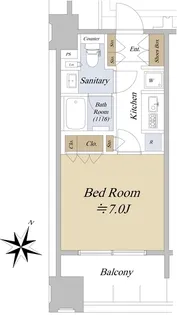 アクシルコート日本橋本町【7階】の間取り