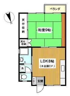 ハイツ浅間【2階】の間取り