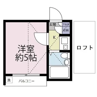 FLAT-B【2階】の間取り
