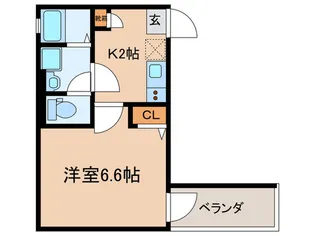 Gracias Court 若江岩田【1階】の間取り