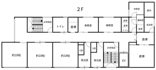 あらや診療所ビル(2F全フロア)【2階】の間取り