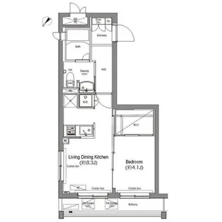 コンフォリア麻布台【2階】の間取り