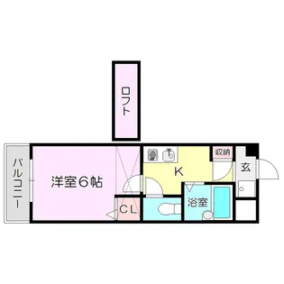 レジデンスヤマキ【1階】の間取り