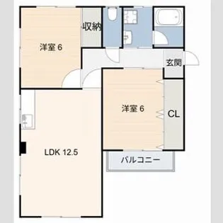 Jハイツ(V)【2階】の間取り