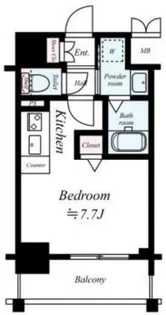 アクアプレイス梅田II【10階】の間取り