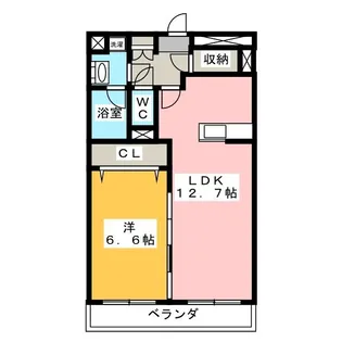 プレシア【3階】の間取り