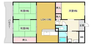 シャトーセレニティー【3階】の間取り