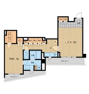 レジデンス代々木公園【3階】の間取り
