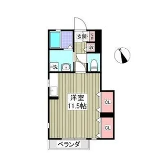 スクエア駅南B棟【1階】の間取り