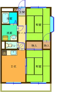 ベルテ木月【2階】の間取り