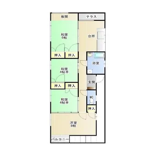 赤嶺アパート【3階】の間取り