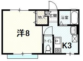 リバティハイツ三和【1階】の間取り